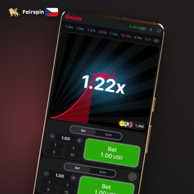 Ikona auto-cashout funkce v Aviator na Fairspin Casino s cílovým multiplikátorem 2,00x