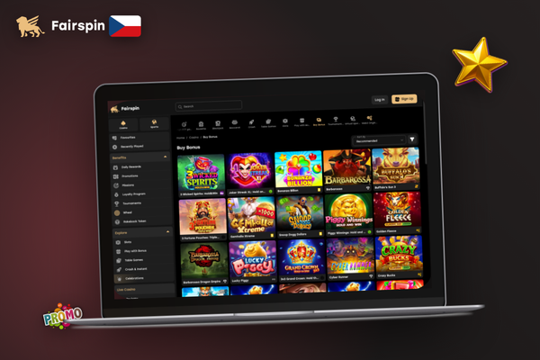 Fairspin Casino na PC zobrazuje dokončenou aktualizaci klienta v herním lobby