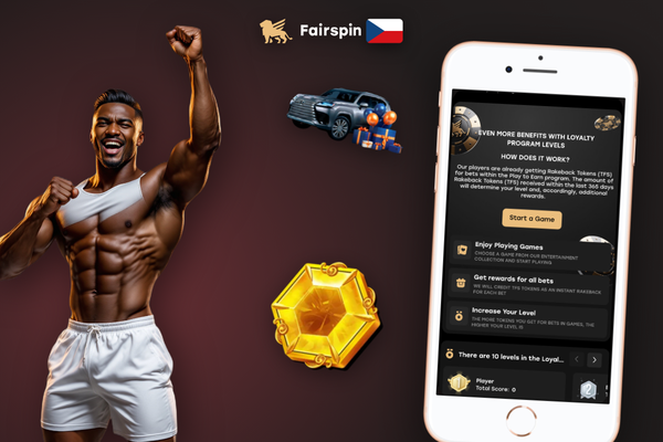 Mobilní registrace v Fairspin Casino s vyplněným promo kódem CZFAIR300
